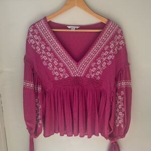 🚫SOLD🚫American Eagle Pink Long Sleeve Top Blouse